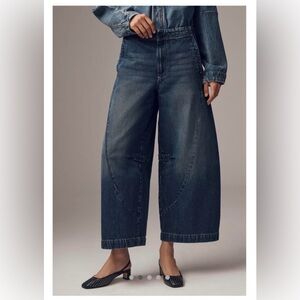 NWT Anthropologie Pilcro Curve High-Rise Tapered Barrel Jeans size 27